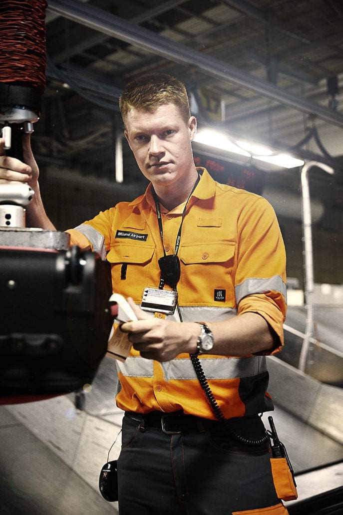 Billund lufthavn arbejdstoej